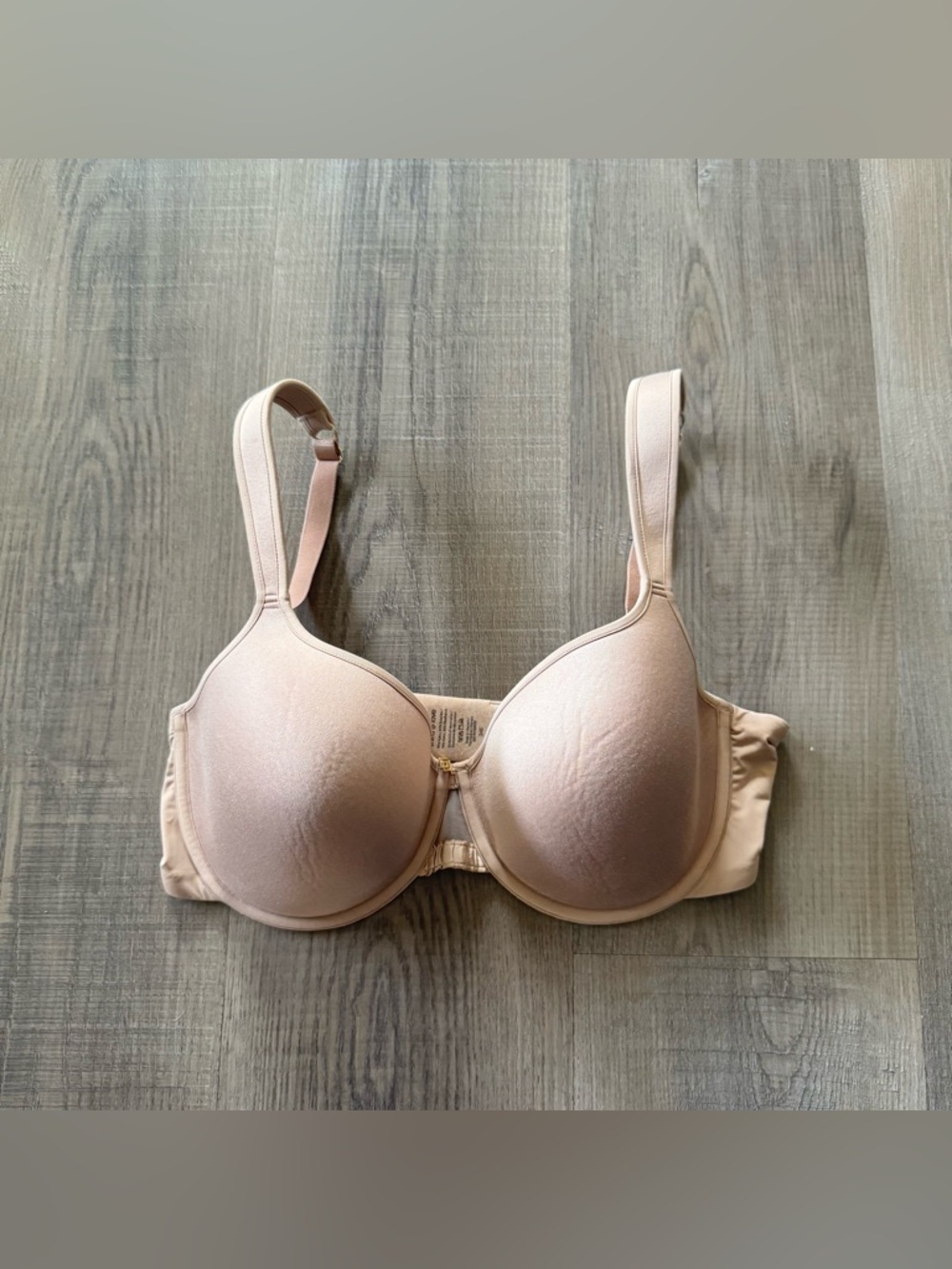Third Love 24/7 Perfect Coverage Nude Bra Size 34 E Adjustable Straps Comfort